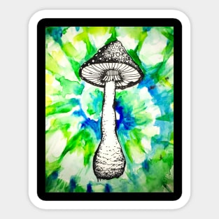 Watercolor Mushroom Sticker